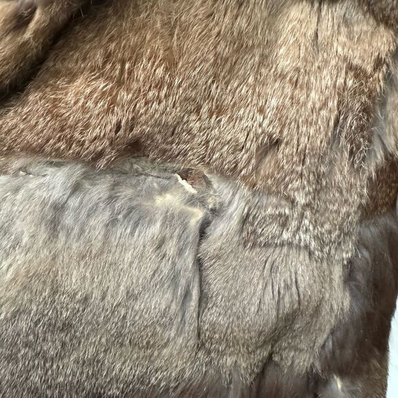 Vintage Jacques Saint Laurent Genuine Fur Coat * flaw - Picture 10 of 11